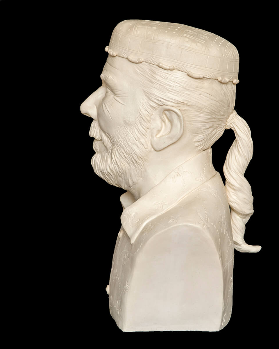 Figurative ceramic sculpture of a man called Bob Roach (sold)