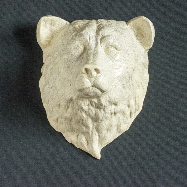 Figurative ceramic sculpture of a Bear